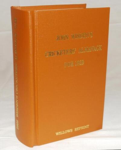 Wisden Cricketers' Almanack 1929. Willows softback reprint (2008) in light brown hardback covers with gilt lettering. Limited edition 199/500. Very good condition - cricket