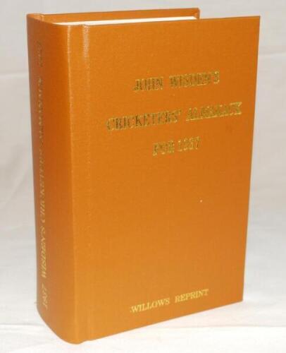 Wisden Cricketers' Almanack 1937. Willows softback reprint (2011) in light brown hardback covers with gilt lettering. Limited edition 199/500. Very good condition - cricket