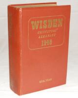 Wisden Cricketers' Almanack 1948. Original hardback. Some dulling to gilt titles on spine, some browning to page edges, odd pencil annotation otherwise in good+ condition - cricket