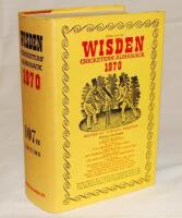 Wisden Cricketers' Almanack 1970. Original hardback with dustwrapper. Minor age toning and marks to the dustwrapper, slight staining to the page block edge otherwise in good/very good condition - cricket