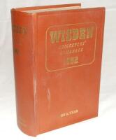 Wisden Cricketers' Almanack 1952. Original hardback. Minor mark to front board, minor wear to head of spine paper, breaking to front internal hinge otherwise in good condition - cricket