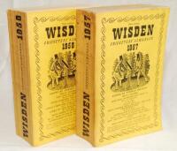 Wisden Cricketers' Almanack 1957 and 1958. Original cloth covers. Some minor wear and slight to spines otherwise in good condition. Qty 2 - cricket