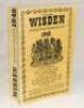 Wisden Cricketers' Almanack 1940. 77th edition. Original cloth covers. Slight bowing to spine, light creasing to front cover, tear to bottom of front cover where it meets the spine otherwise in good condition. Rarer wartime edition - cricket