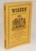 Wisden Cricketers' Almanack 1941. 78th edition. Original limp cloth covers. Only 3200 paper copies printed in this war year. Very good condition. Rare war-time edition - cricket