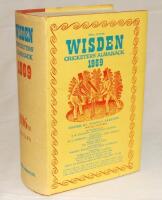 Wisden Cricketers' Almanack 1969. Original hardback with dustwrapper. Minor wear to dustwrapper, some age toning to dustwrapper spine otherwise in generally good/very good condition - cricket