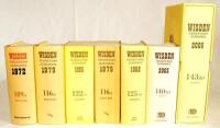 Wisden Cricketers' Almanack 1972, 1979 (2), 1985, 1988, 2003 and 2006. The 1979 and 1985 are softback editions, the 2006 is a large format edition. The remainder are all original hardbacks with dustwrapper. The 1972 edition in good/very good condition. Qt