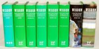 Wisden Cricketers' Almanack- Australia. Full set of eight Almanacks for 1998 (1st Edition), 1999, 2000-01, 2001-02 2002-03, 2003-04, 2004-05, 2005-06 . Original hardbacks with dustwrappers. Minor fading to the spine of the 1998 dustwrapper otherwise in go