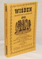 Wisden Cricketers' Almanack 1941. 78th edition. Original limp cloth covers. Only 3200 paper copies printed in this war year. Very, very minor mark to front cover otherwise in very good condition. Rare war-time edition - cricket