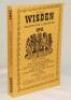 Wisden Cricketers' Almanack 1941. 78th edition. Original limp cloth covers. Only 3200 paper copies printed in this war year. Very, very minor mark to front cover otherwise in very good condition. Rare war-time edition - cricket