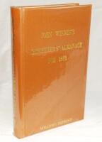 Wisden Cricketers' Almanack 1883. Willows softback reprint (1988) in light brown hardback covers with gilt lettering. Limited edition 287/500. The book boards and spine has been encased in plastic protective film, not removable. Good/very good condition -