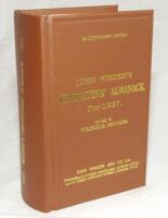 Wisden Cricketers' Almanack 1937. Willows hardback reprint (2011) in dark brown boards with gilt lettering. Limited edition 399/500. Very good condition - cricket