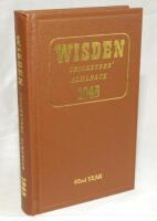Wisden Cricketers' Almanack 1945. Willows hardback reprint (2000) in dark brown boards with gilt lettering. Limited edition 399/500. Very good condition - cricket