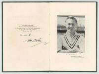 'V.H.D. Cannings. An Appreciation'. John Arlott. Boscombe Printing Co. 1958. Privately printed. 8 pages. Limited edition of fifty copies produced for Cannings' Benefit Fund 1959, of which this is no. 5, signed by the author Arlott. G/VG. Rare - cricket