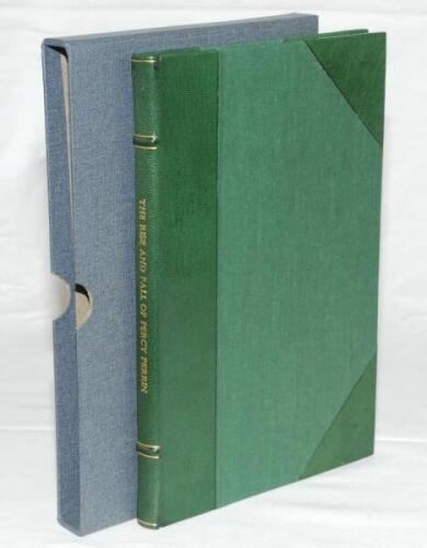 'The Rise and Fall of Percy Perrin: Derbyshire v Essex 1904'. John Shawcroft. J.W.McKenzie 2000. Special limited edition number 36 of forty one numbered copies, each signed by the author and Jim Hutchinson, the 103-year old Derbyshire cricketer who played