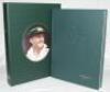 'Images of Bradman. Rare and famous photographs of a cricket legend...'. Peter Allen & James Kemsley. Bradman Museum, Bowral, 1994. Deluxe limited edition number 423/974 bound in full green leather in presentation box. Signed to limitation page by Bradman