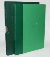 'The Lord's Taverners Fifty Greatest'. The fifty greatest post war cricketers. Selected by Trevor Bailey, Richie Benaud, Colin Cowdrey and Jim Laker. London 1983. Leather bound de luxe limited edition with gilt lettering. Edges gilt. In slipcase. Limited 