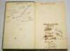 'Don Bradman's Book. The Story of my Cricketing Life, with Hints on Batting, Bowling and Fielding'. Don Bradman. London 1930. Original green cloth. Signed in ink to the inside front cover by twelve members of the 1932 County Championship winning Yorkshire - 2