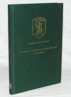 'Nelson on the Board. 111 seisoenen Nederlandse cricketgeschiedenis'. Published in Dutch by the Netherland K.N.C.B. 2002. Green cloth with gilt to front cover and spine. Signed to first page by sixteen players and coaches c. 2010. Signatures include Borre