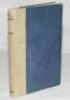 'G.L. Jessop. A Complete Record of his Performances in First-class Cricket'. C.J. Britton. First edition, Birmingham 1935. Blue and cream cloth. Nicely signed in ink to inside front cover, 'Gilbert L. Jessop. April 14 1935', and 'To Eileenah from Uncle Gi