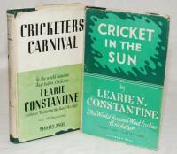 Learie Constantine. Two first edition titles by Constantine, both signed in ink to the half title page by the author. Both with dustwrappers. 'Cricket in the Sun', London 1946. Presentation copy signed and dated 9th December 1964. Good dustwrapper, intern