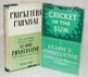 Learie Constantine. Two first edition titles by Constantine, both signed in ink to the half title page by the author. Both with dustwrappers. 'Cricket in the Sun', London 1946. Presentation copy signed and dated 9th December 1964. Good dustwrapper, intern