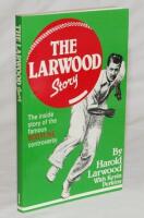 'The Larwood Story'. Harold Larwood & Kevin Perkins. Sydney 1982. Paperback edition. Nicely signed to title page by Larwood and Perkins. VG - cricket