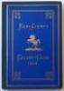 Kent County Cricket Club Annual 1898. Hardback 'blue book'. Original decorative boards. Gilt titles and to all page edges with gilt Kent emblem to centre. Printed by Cross & Jackman, 'The Canterbury Press' 1898. Minor age toning/darkening to board edges a