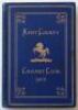 Kent County Cricket Club Annual 1902. Hardback 'blue book'. Original decorative boards. Gilt titles and to all page edges with gilt Kent emblem to centre. Printed by the Kentish Express (Igglesdon & Co) of Ashford 1902. Minor age toning/darkening to board