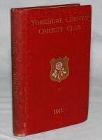 Yorkshire C.C.C. annual 1911. Original red cloth with gilt emblem and title to front and spine. To the front endpaper is a moving fourteen line poem, 'Verity', handwritten in ink by the war poet, Drummond Allison. To the inside front cover a note in Allis