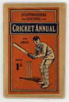 'The Staffordshire Sentinel Cricket Annual for 1911'. Original pictorial wrappers. 96pp. G - cricket