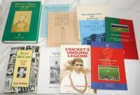Australian cricket. Ten modern signed books and booklets relating to Australian cricket and cricketers including 'Horan's Diary. The Australian Touring Team 1877-1879', Frank Tyson, Nottingham 2001. Hardback, limited edition no. 268/300, signed by Tyson. 