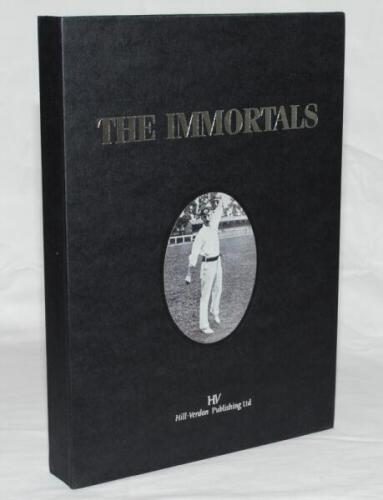 'The Immortals'. The Book of New Zealand Test Players'. Paul Verdon. Auckland 2006. Limited edition number 350 of 665 copies, signed by the author and by 'every living former and present Test player able to complete the exercise'. One hundred and seventy 