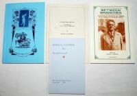 Ronald Cardwell. Four limited edition booklets by Cardwell published in Australia, each signed by Cardwell and others. 'The M.C.C. Tour to Australia 1903-1904', Glebe 1988. limited edition no. 134/287, additionally signed by Bill O'Reilly. 'A Cameo from t