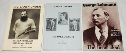 Australia. Three limited edition softback titles, each signed by the author(s). 'George Lohmann. The beau ideal', Ric Sissons, limited edition no. 188/500. 'W.G. Down Under. Grace in Australia 1873-74 and 1891-92', Rick Smith and Ron Williams, Tasmania 19