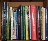 Signed large format books. Box comprising a good selection of twenty one titles, the majority hardbacks with good dustwrappers. Each signed by the authors or contributors. Subjects include general cricket history, the Cricket World Cup, tours, cricket pub