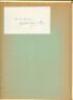 'The Cricketer's Manual by "Bat" (Charles Box). A Short Bibliography. Further Details of the Several Editions and their Variations (up to December 13th 1941)'. G. Neville Weston. Large format typescript comprising twelve pages, bound in faded green card c - 2