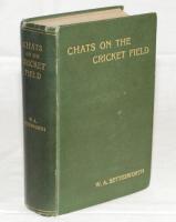 'Chats on the Cricket Field'. W.A. Bettesworth. London 1910. Original green cloth with gilt title to front cover and spine. Presentation copy from the author with a colour sketch by Bettesworth to the page preceding the half title page, of a toucan perche