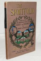 'The Sportfolio. Portraits and biographies of heroes and heroines of sport and pastime'. George Newnes, London 1896. Originally published in parts. Many illustrations. Bound in publisher's decorative cloth with colour illustrations and gilt, with a title-