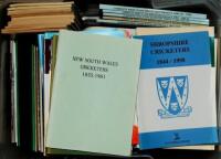 Association of Cricket Statisticians publications. Box comprising a selection including over ninety A.C.S. publications including 'A Statistical Survey' for seasons 1863-1881, 'Complete First-class Match List' Volumes I-V covering 1801-1998. 'Cricketers' 