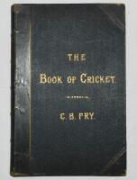 'The Book of Cricket. A Gallery of Famous Players'. Edited by C.B. Fry. London 1899. Nicely bound in green half leather with marbled end papers and page edges. Raised bands to spine, gilt title to front and spine. Minor wear to boards and spine extremitie