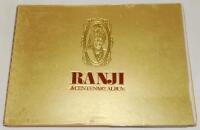 Kumar Shri Ranjitsinhji, Sussex & England 1893-1920. 'Ranji. A Centenary Album'. Vasant Raiji, Bombay 1972. Original decorative gold boards. Presentation copy to Marcus with handwritten dedication to inside front cover from the author, dated 10th August 2