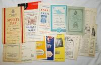 Sporting programmes 1887 onwards. An eclectic selection of nineteen mainly early original programmes and magazines covering a range of sports including football, ice hockey, horse racing, greyhound racing, athletics etc. Events held at Empire Pool Wembley