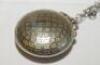 'Brev' number 107244 Swiss made pocket watch set in a case in the form of a flattened Dunlop 'square mesh' golf ball with hinged lid c.1924. 'Dunlop 5' to lid and base. Maker's mark and registration number to inside of lid. The watch appears to be in work - 2