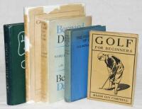 Golf instructional and biographical books. Four first edition hardback titles. 'Golf for Beginners', Guy Campbell, London 1922. 'The Foundations of Golf', J.S.K. Smith & B.S. Weastell, London 1925. 'Golf Made Easy', J. Forrest, London 1933. Original dustw