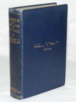'Match Play and The Spin of the Ball'. William T. Tilden 2nd. U.S.A. American Lawn Tennis, New York, first edition 1925. Publisher's blue cloth with gilt to front and spine. Minor wear to head and foot of spine, slight breaking to front internal hinge, ot
