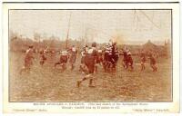 South Africans v Cardiff 1907. Printed action postcard from the tour match played at Cardiff, the match of the Springboks tour. Cardiff beat South Africa 17-0. Postcard by Daily Mirror. 'Current Events' series. Good condition - rugby