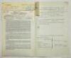 Charlton Athletic. Original official four page agreement/contract between Brian Rigby Ord and Jack Phillips, Secretary of Charlton Athletic to play for Charlton for the 1957/58 season. Signed by Ord and Phillips in ink and dated 16th November 1957 and wit