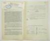 Charlton Athletic. Original official four page agreement/contract between John Henderson and Jack Phillips, Secretary of Charlton Athletic to play for Charlton for the 1960/61 season. Signed by Henderson and Phillips in ink and dated 9th May 1960 and witn