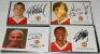 Manchester United F.C. Selection of sixteen official United colour 'half' club cards. Each signed by the player featured. Signatures are Simpson, Culkin (two different), Cruyff, Smith, Eagles, Silvestre, Curtis, Fletcher, Fangzhou, Ferdinand, Evra, Greeni - 3