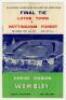 F.A. Cup Final 1959. Nottingham Forest v Luton Town. Official programme for the Final played at Wembley on 2nd May 1959. Signed to the Forest full page team photograph by all twelve players featured. Signatures include Gray, Imlach, Dwight, Quigley, Wilso